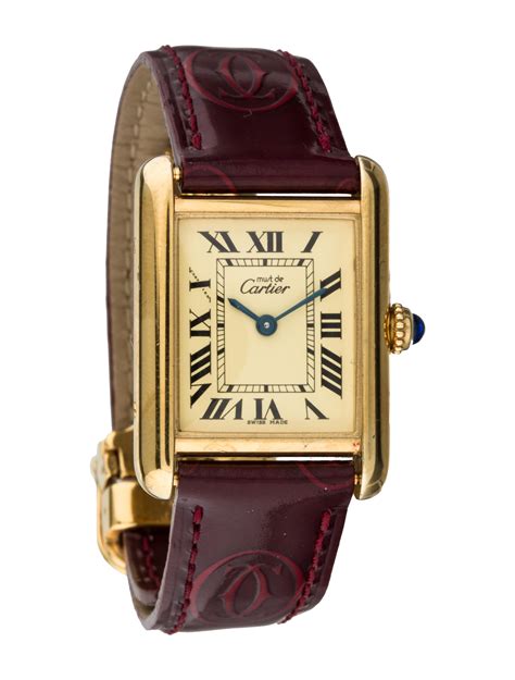 cartier tank watch cheap|cartier tank must price.